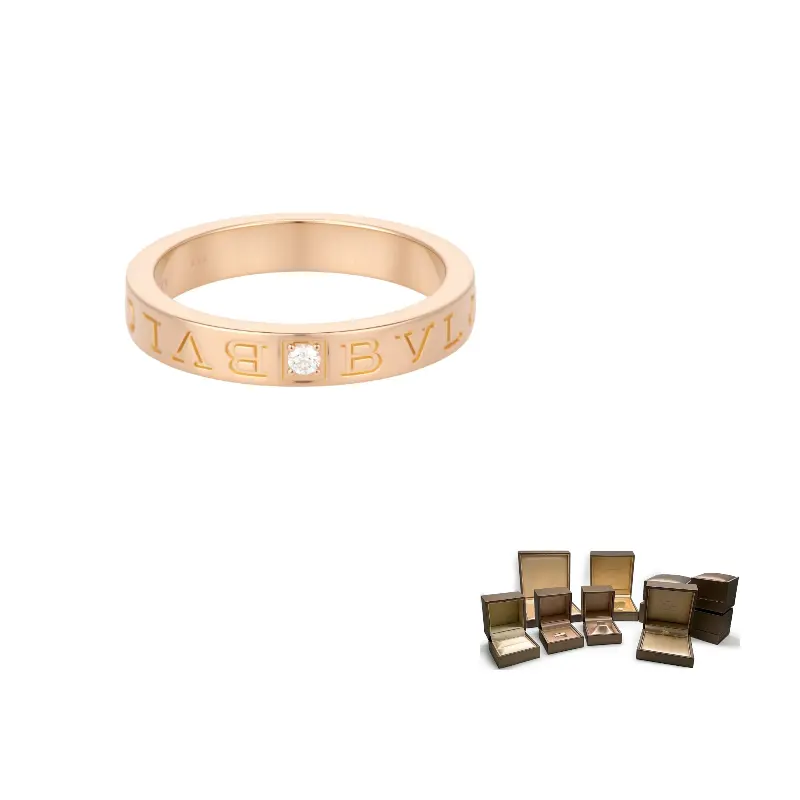 

BVLGARI Кольцо BZero1 с бриллиантами из розового золота 18 карат 2010-х годов