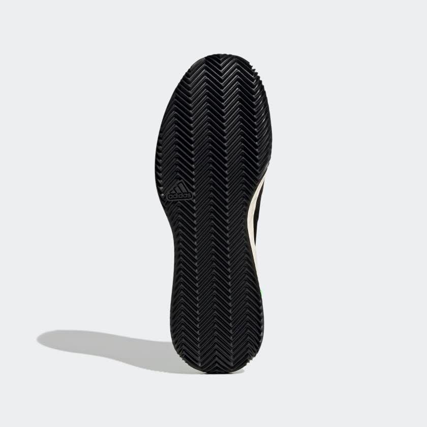 Мужские теннисные кроссовки adidas Adizero Ubersonic 4, черный/желтый — фото 4