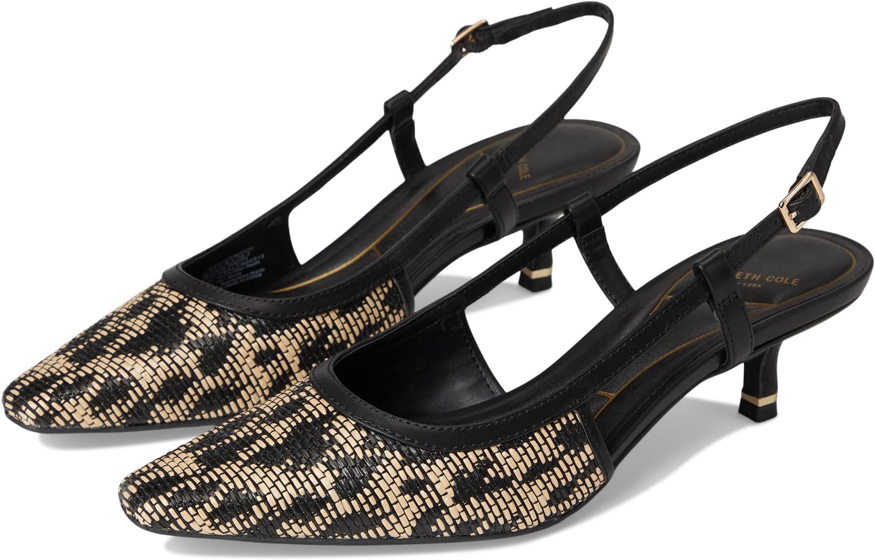 Туфли Kenneth Cole New York Martha, цвет Natural/Black Raffia