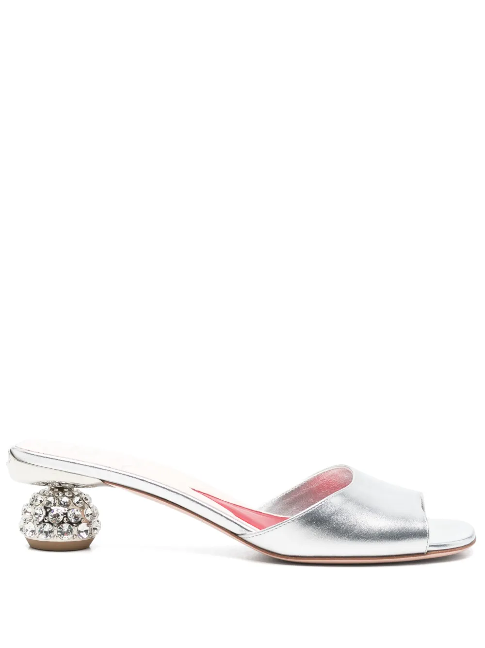 Мюли Crystal Heel Roger Vivier, серебристый