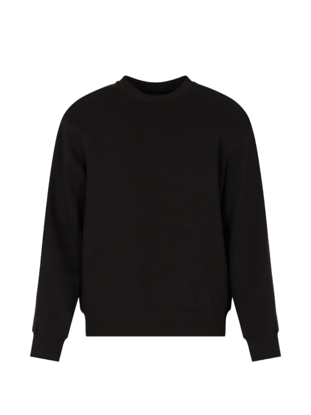 

Свитшот с круглым вырезом Armani Exchange, черный