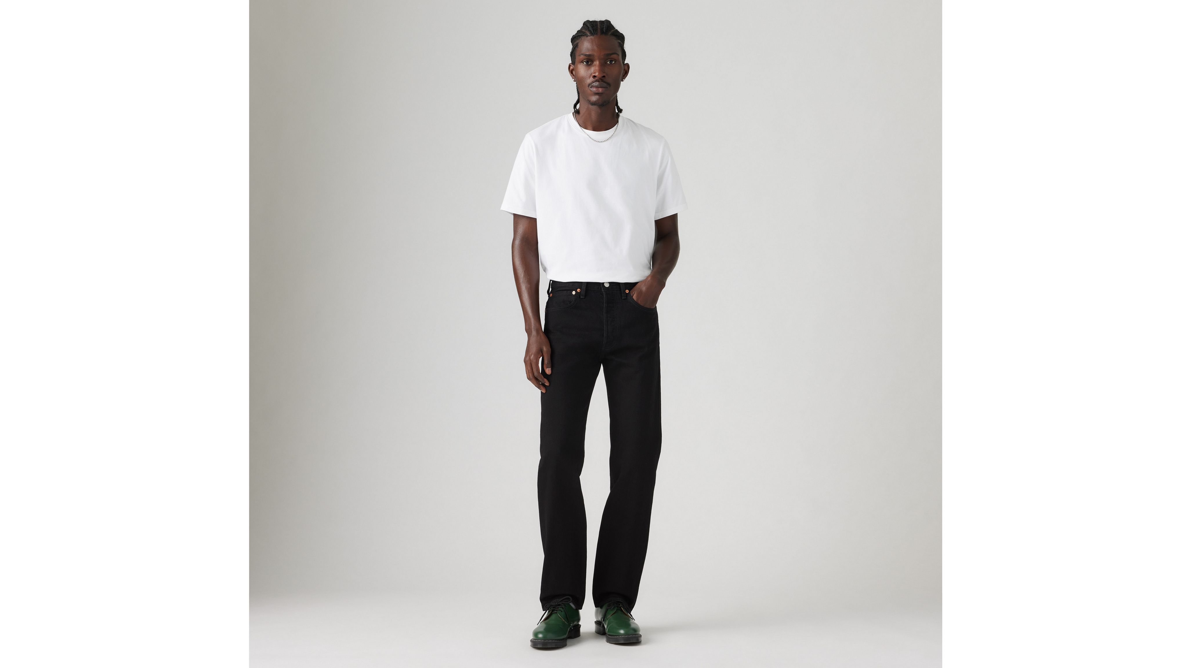 Мужские джинсы 501 Original Fit Levi's, черный — фото 3
