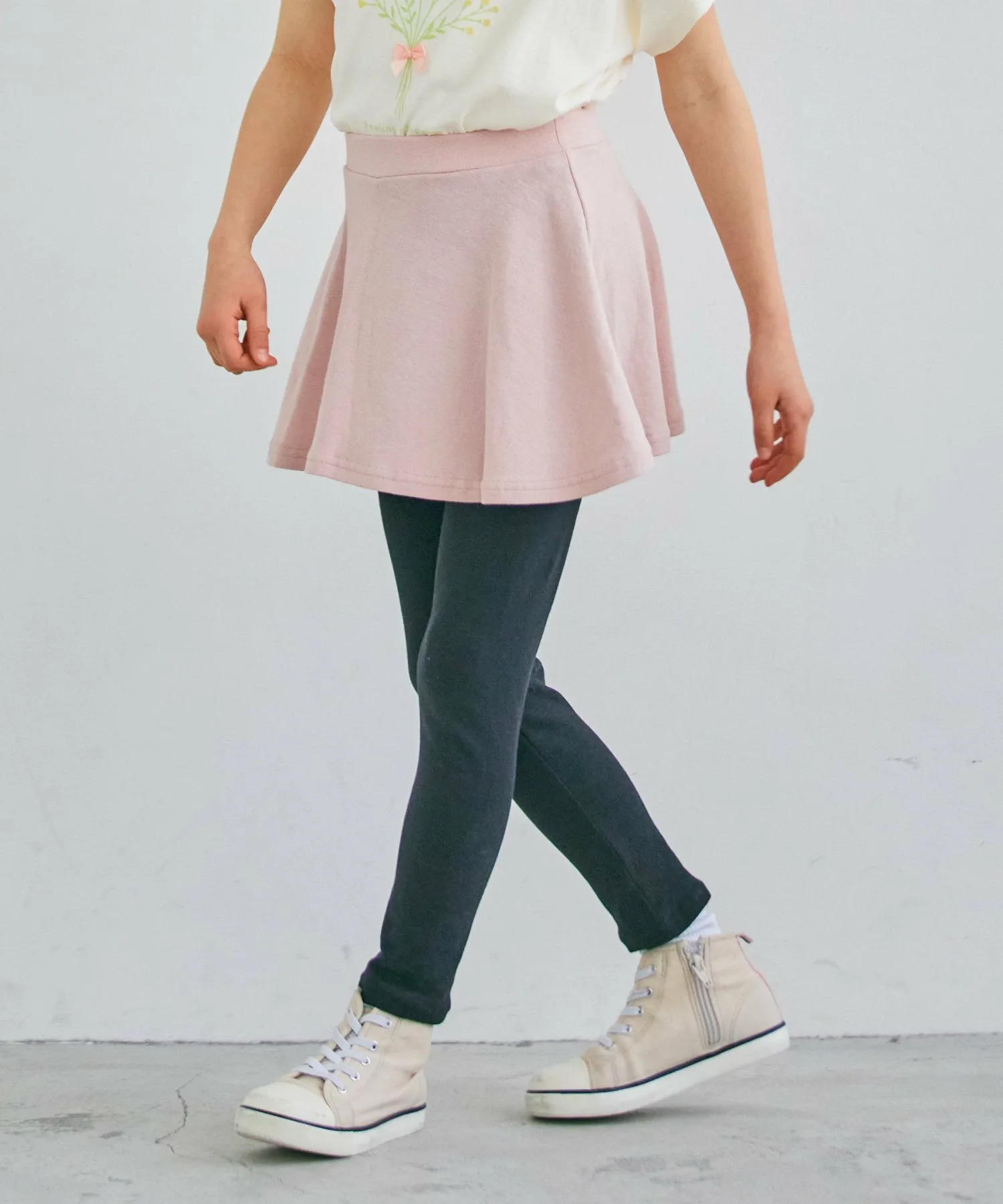 Юбка Эластичные юбки (расклешенного типа) Ever Closet, Peach A