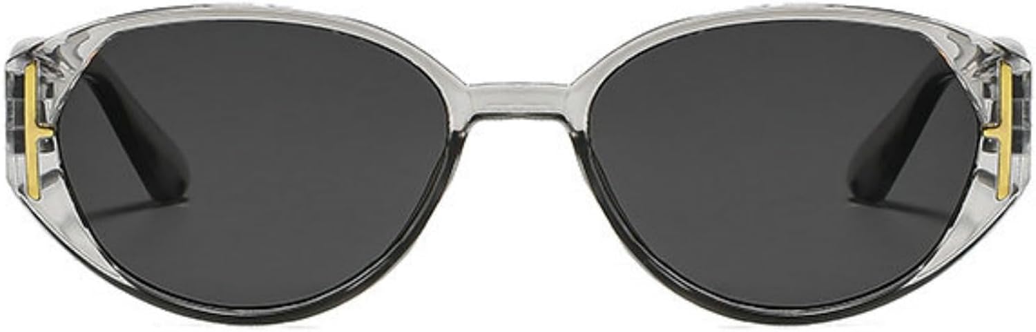 

Willochra Женские овальные солнцезащитные очки, модные роскошные солнцезащитные очки «кошачий глаз» для женщин, винтажные дизайнерские очки с металлическим декором, C3