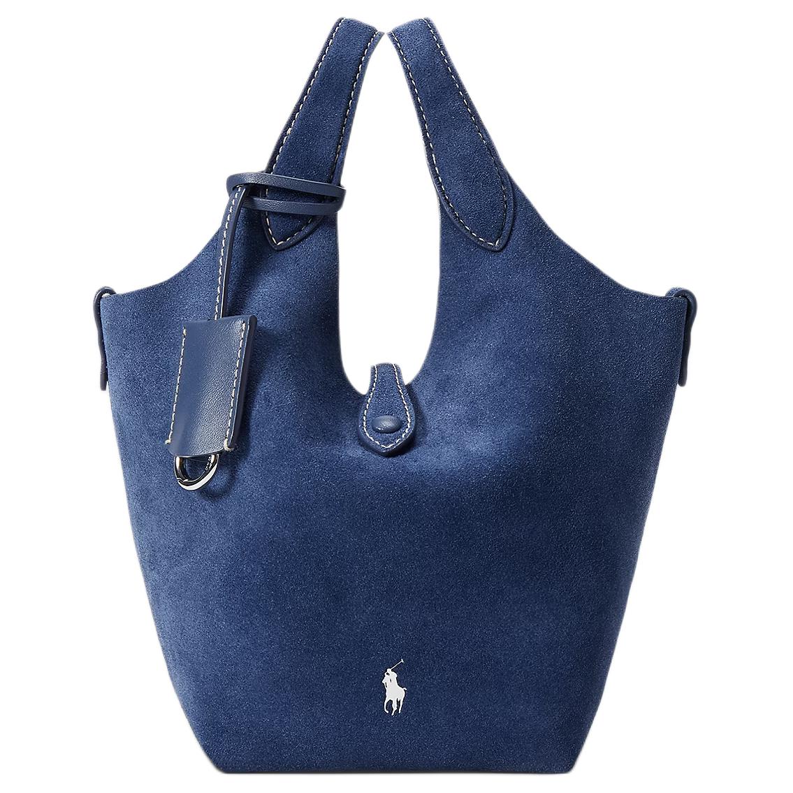 

Polo Ralph Lauren Женская сумка из коровьей кожи маленькая тёмно-синяя