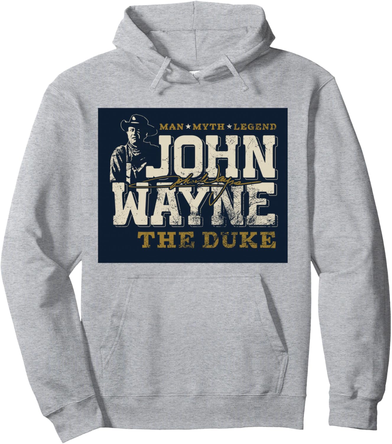 

Худи с изображением Джона Уэйна из серии «Человек-миф, легенда» John Wayne, серый