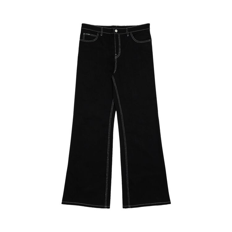 

Брюки Courrèges Hammer Denim Baggy Pants Black/White, черный