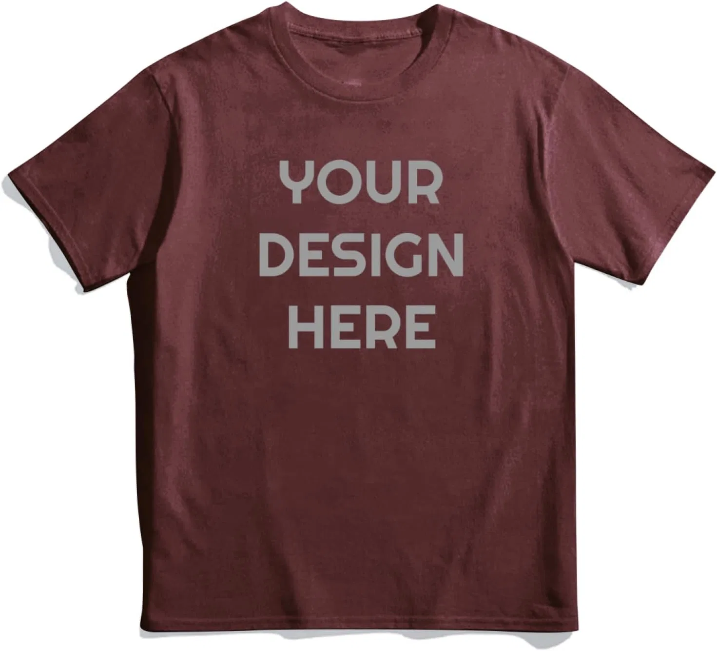 Футболка с принтом, Maroon — фото 4