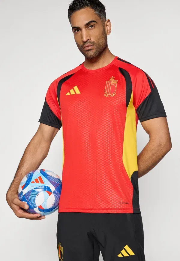 Футболка тренировочная Adidas Performance Belgium 26 tiro training national team wear, красный — фото 4
