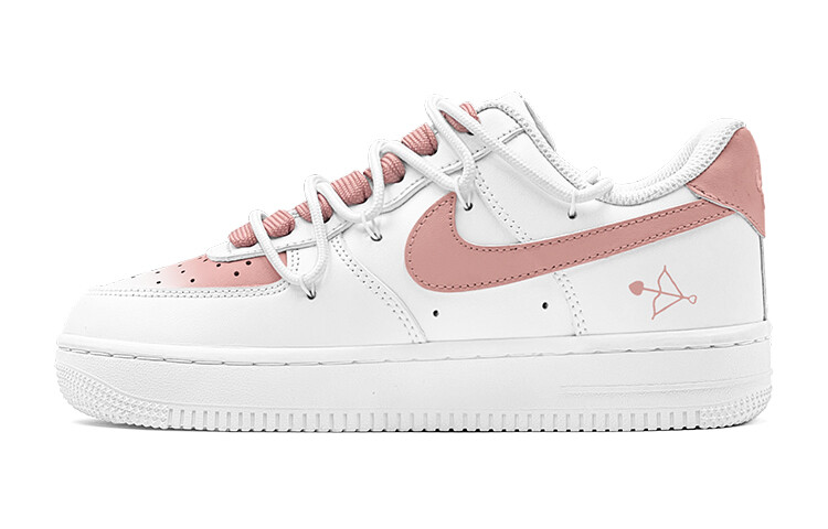 Air Force 1 Скейтборд Кроссовки Мужские Низкие розовый Nike, темно-синий — фото 3