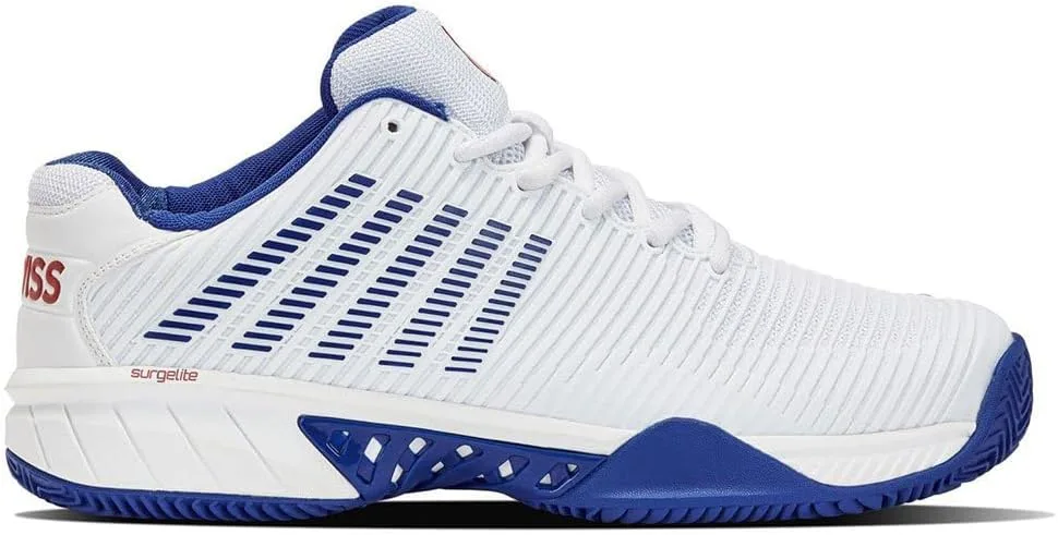 K-Swiss Мужские теннисные кроссовки Hypercourt Express для грунтовых и песчаных кортов, белые