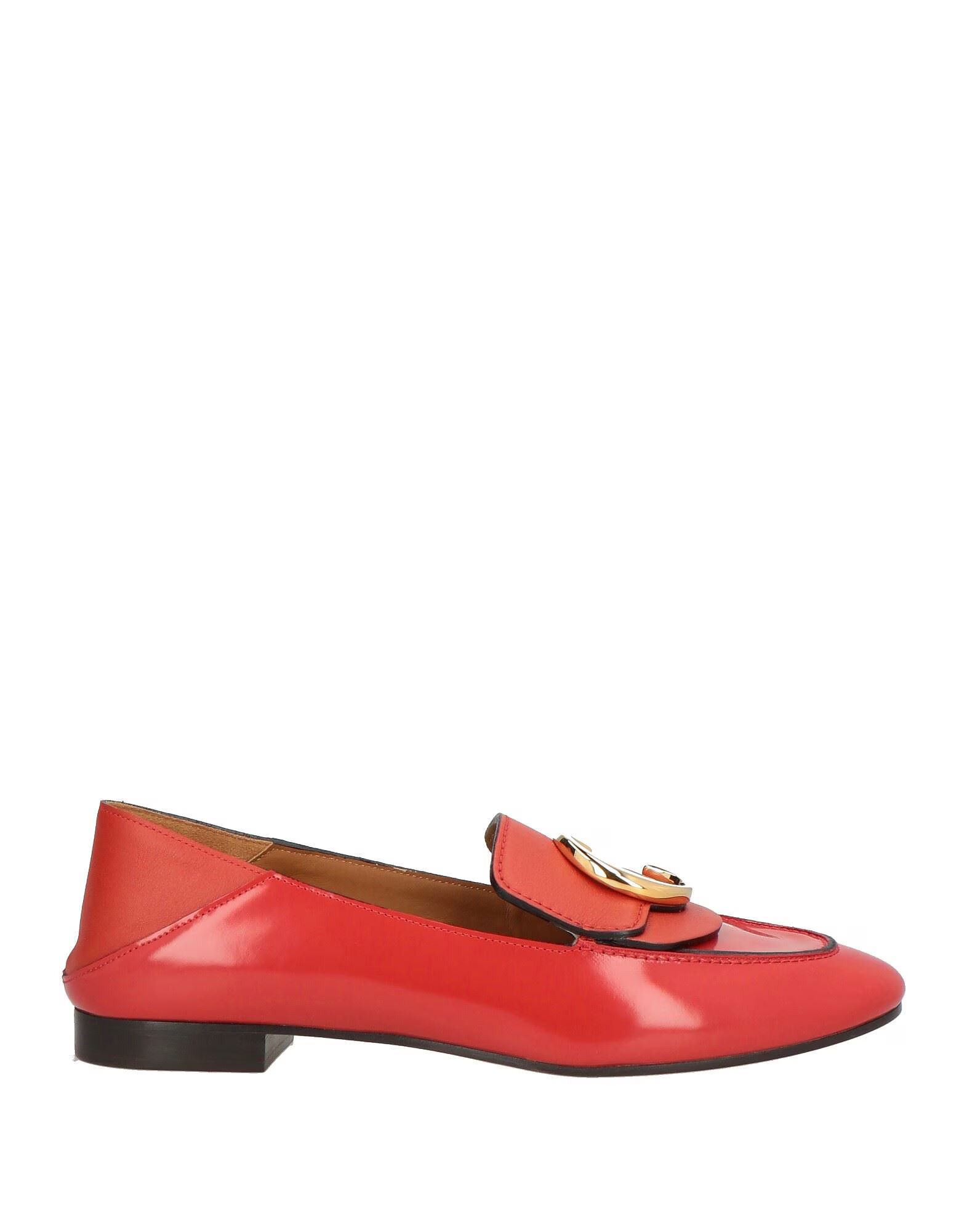 Лоферы Chloé, кирпичный