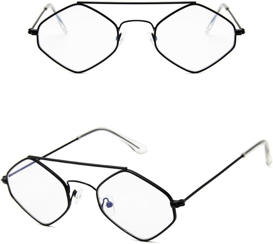 

Модные солнцезащитные очки с бриллиантами для женщин, ретро-стиль, металлические, с двойной оправой, в стиле «дикий стиль», многоугольные, в стиле «океанские очки» generic, 9-black-white