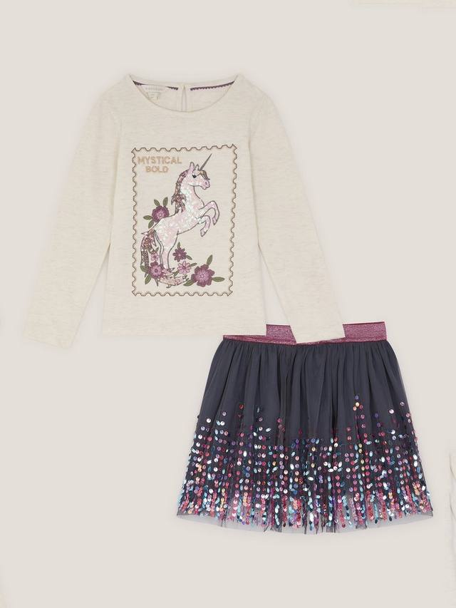 

Детский комплект топ и юбка Cosmic Monsoon, Purple