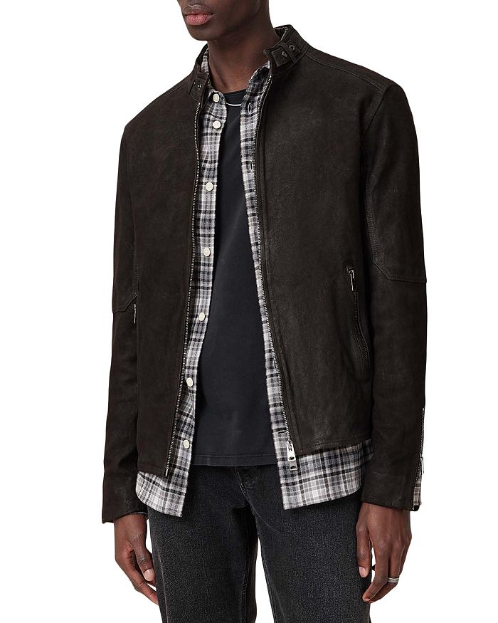 

Куртка Cora Slim Fit с застежкой-молнией спереди ALLSAINTS, черный