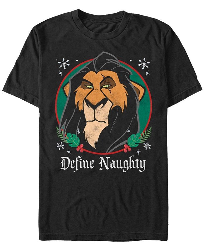 

Мужская футболка с коротким рукавом Lion King Define Naughty Fifth Sun, черный