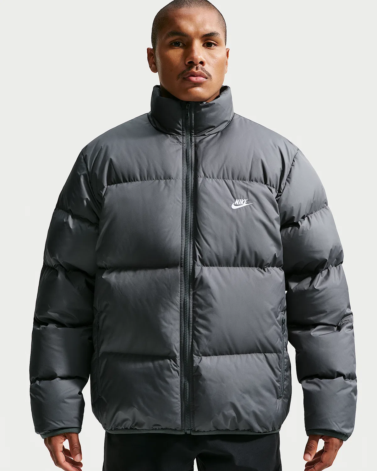 Мужская пуховая куртка Therma-FIT Nike Sportswear Club, Iron Grey/White
