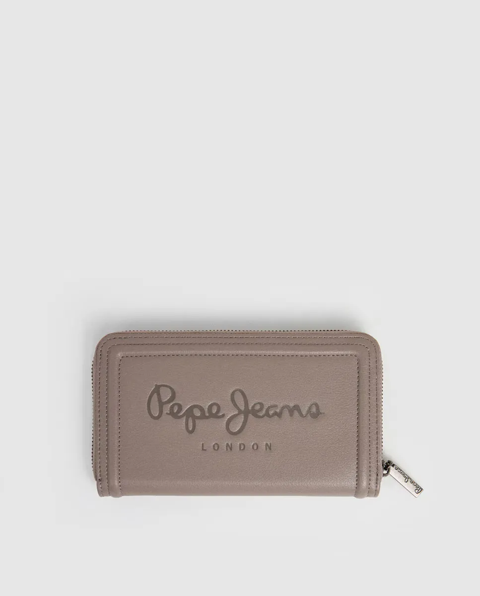 

Женская сумка-кошелек Code с несколькими отделениями Pepe Jeans, серый