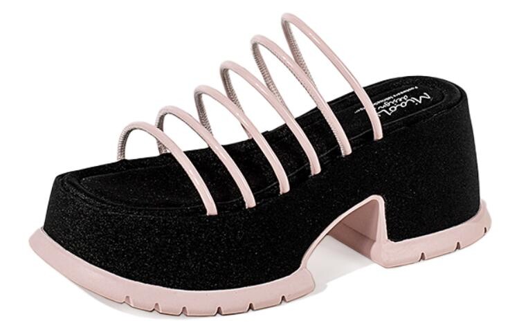 

Шлепанцы женские Wonderful Couple, черный/розовый