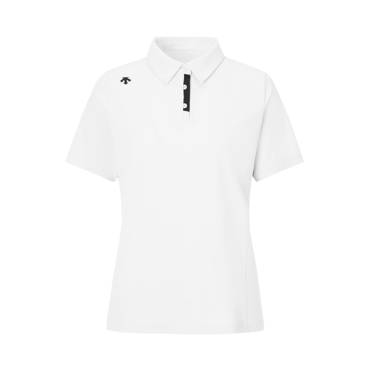 

Женская поло для тренировок DESCENTE, ярко-белый