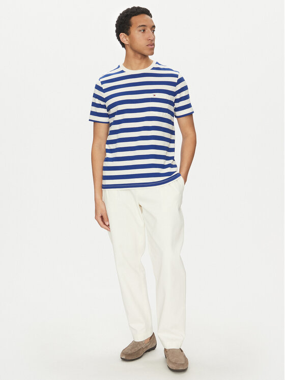 Футболка обычного кроя Essential MW0MW37283 Tommy Hilfiger, синий — фото 2
