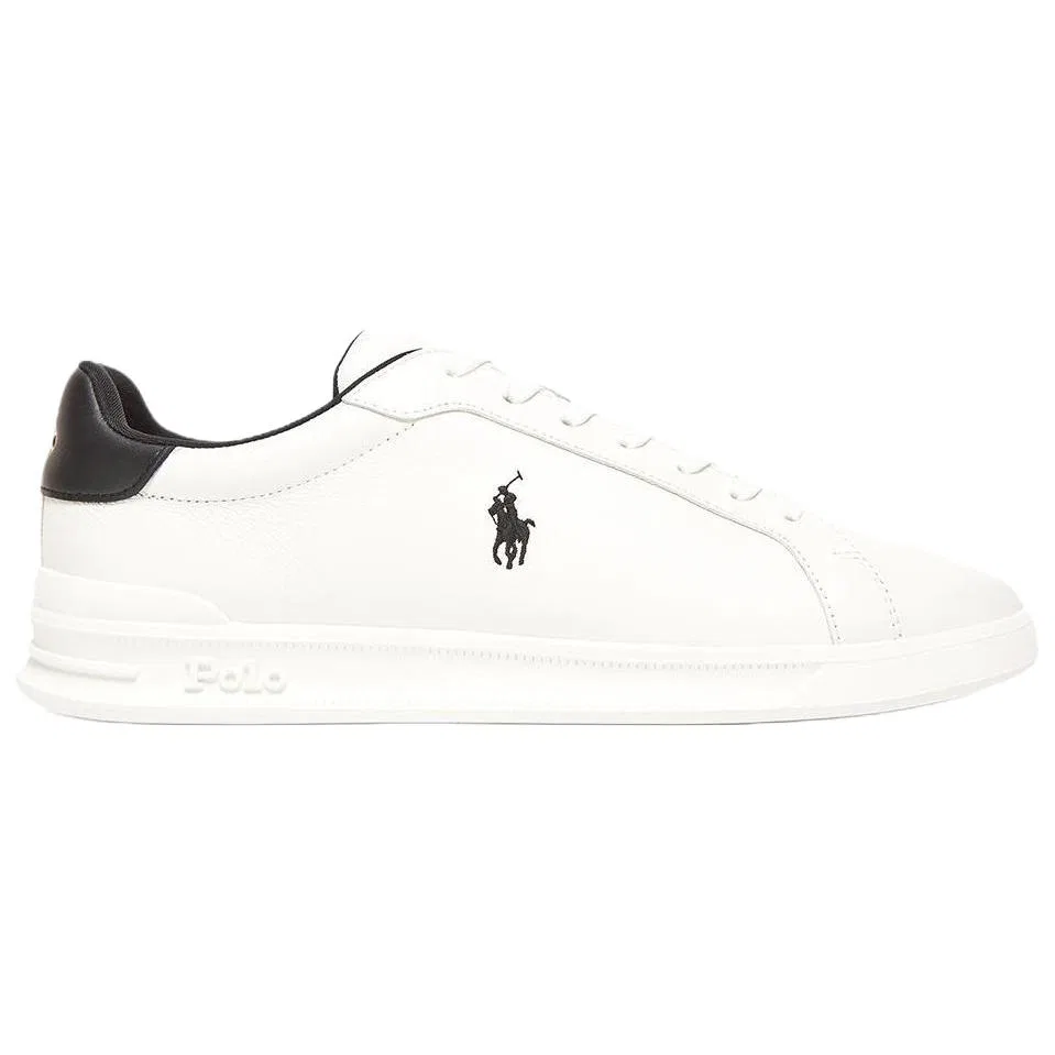 Кеды на низком ходу из коровьей кожи Polo Ralph Lauren белые — фото 3