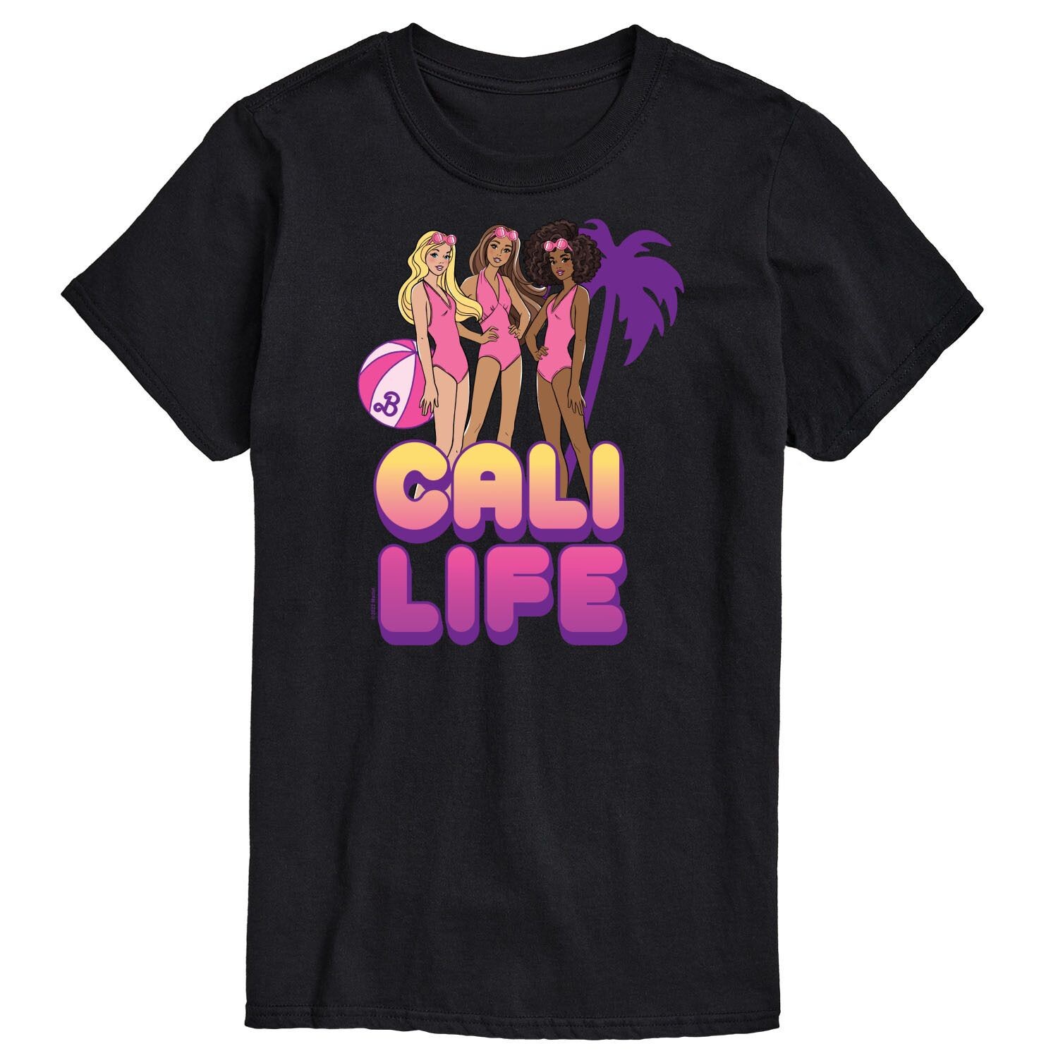 

Футболка с рисунком Big & Tall Cali Life Barbie, черный