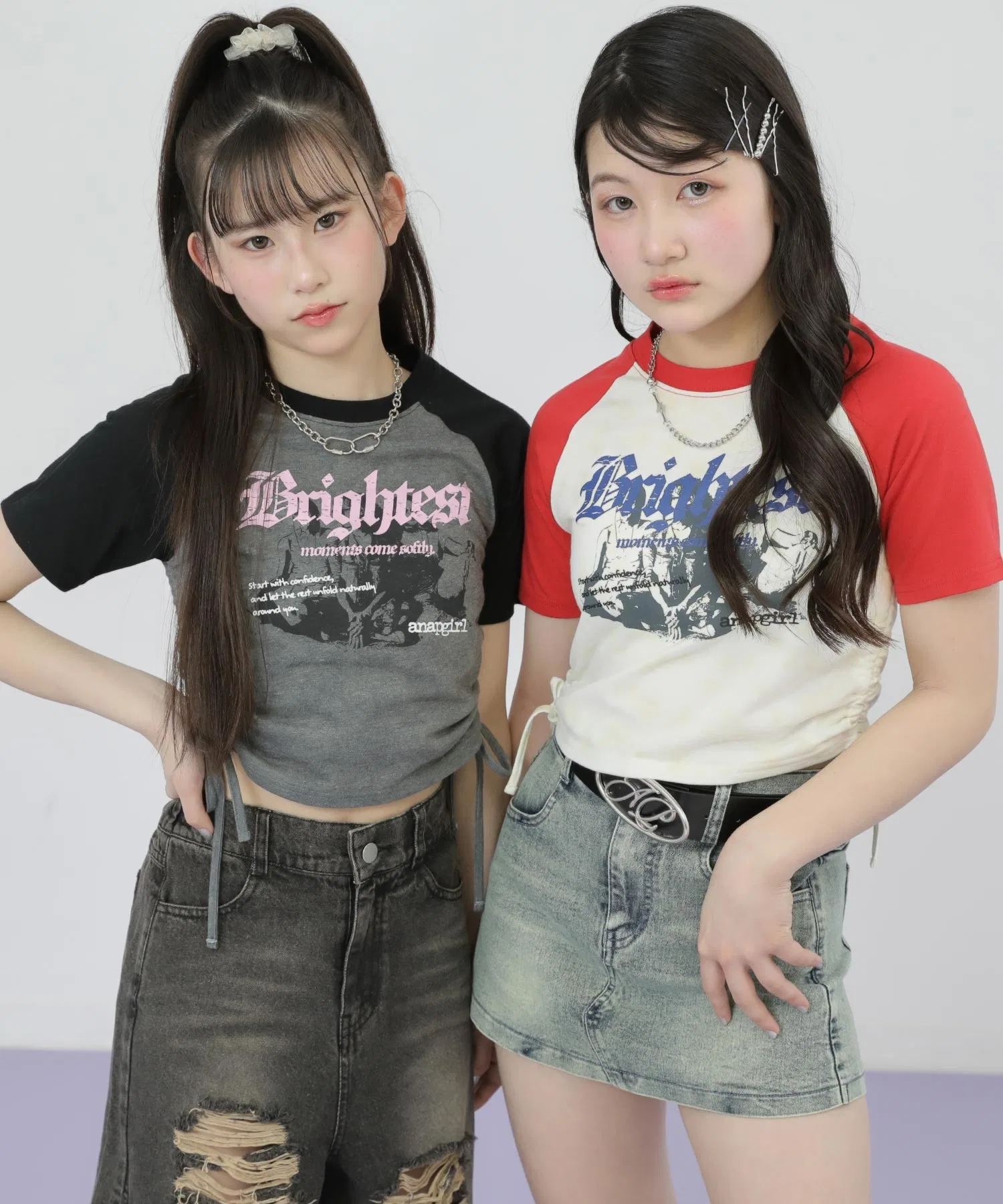 Футболка для девочек ANAP GiRL ROCK с принтом красная — фото 3