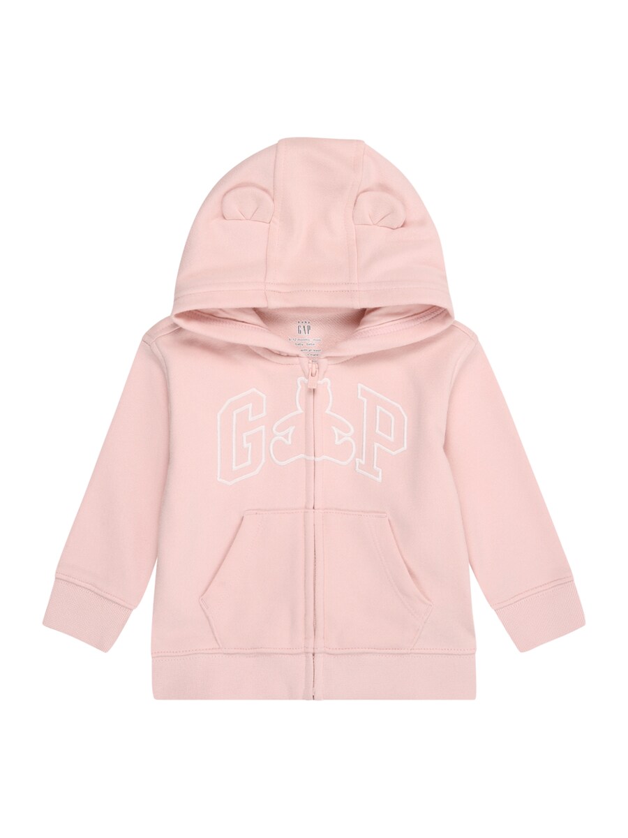 

Толстовка с капюшоном на молнии GAP, розовый