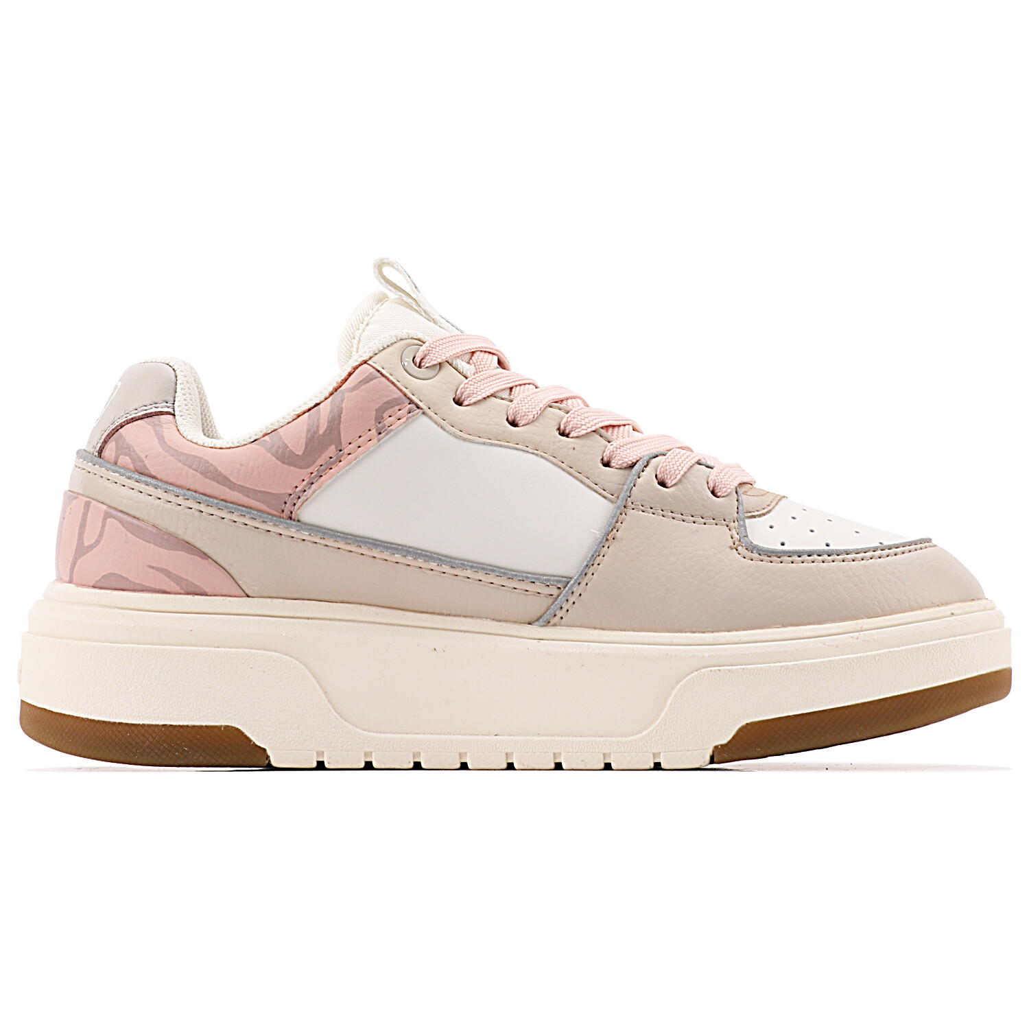 Кроссовки MLB Chunky Liner Skateboarding Shoes Unisex Low-top Pink/white, белый — фото 2