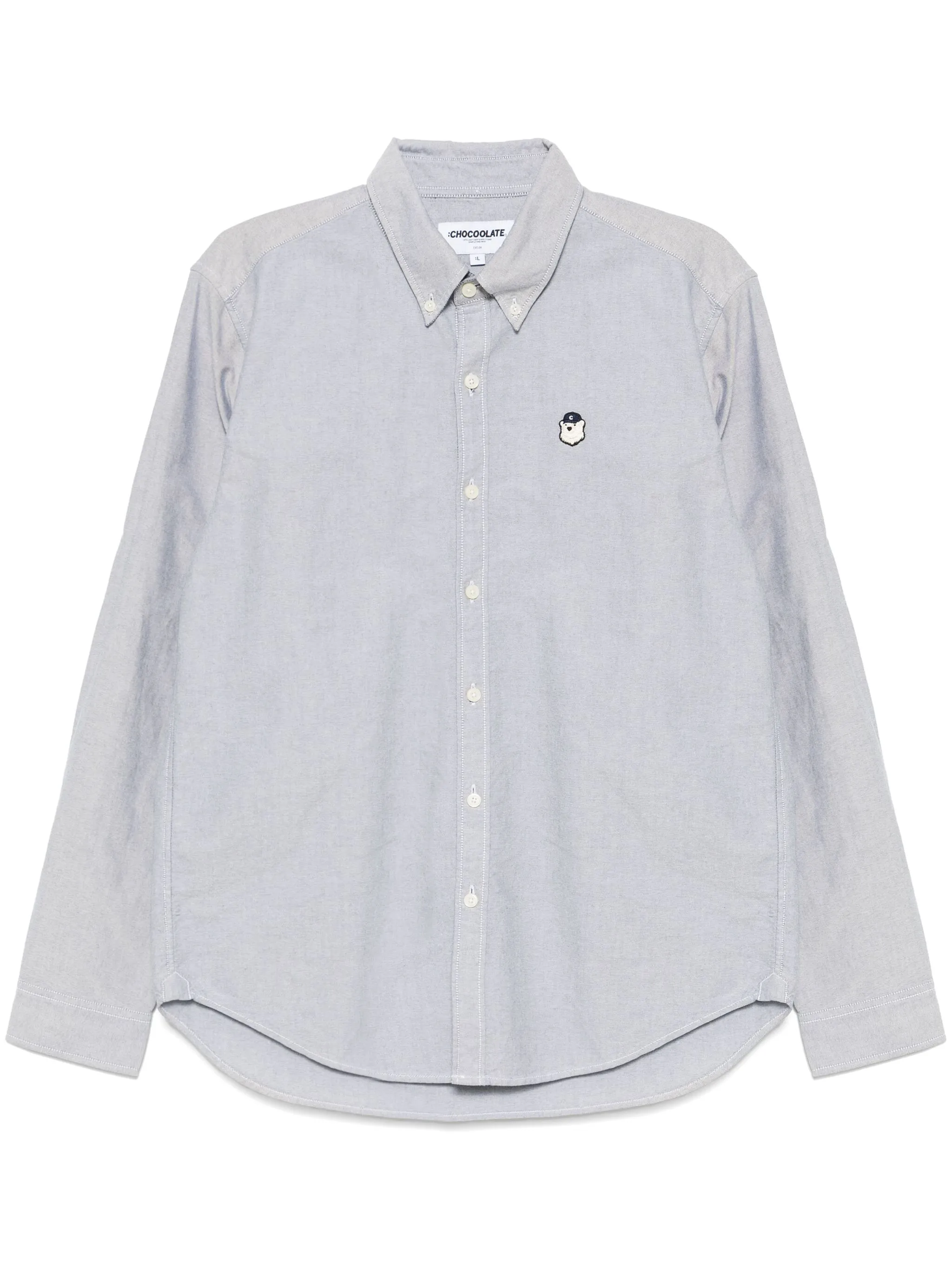 

Рубашка с нашивкой-логотипом Chocoolate, черный