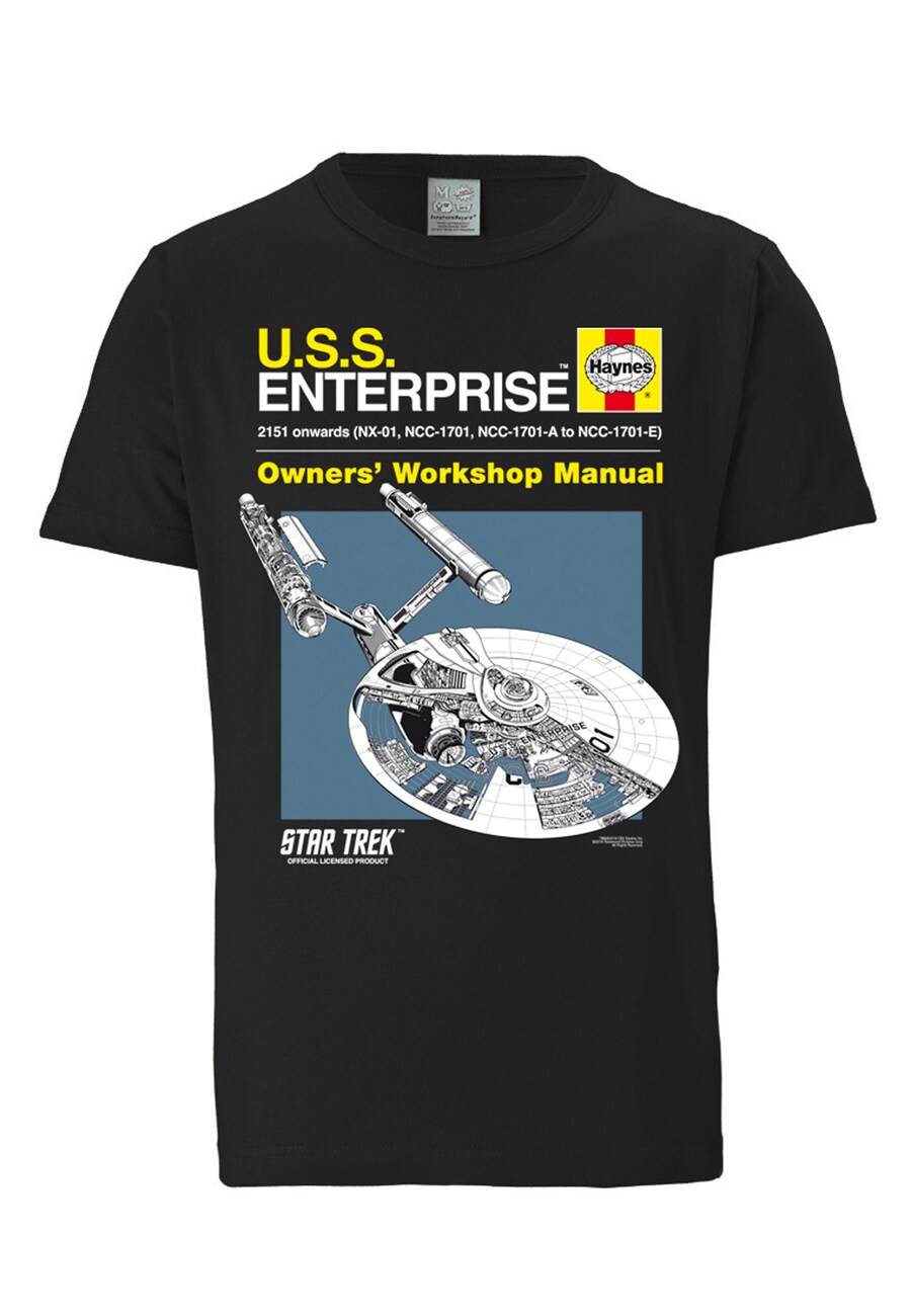 

Футболка LOGOSHIRT Shirt Star Trek - Haynes Manual, черный
