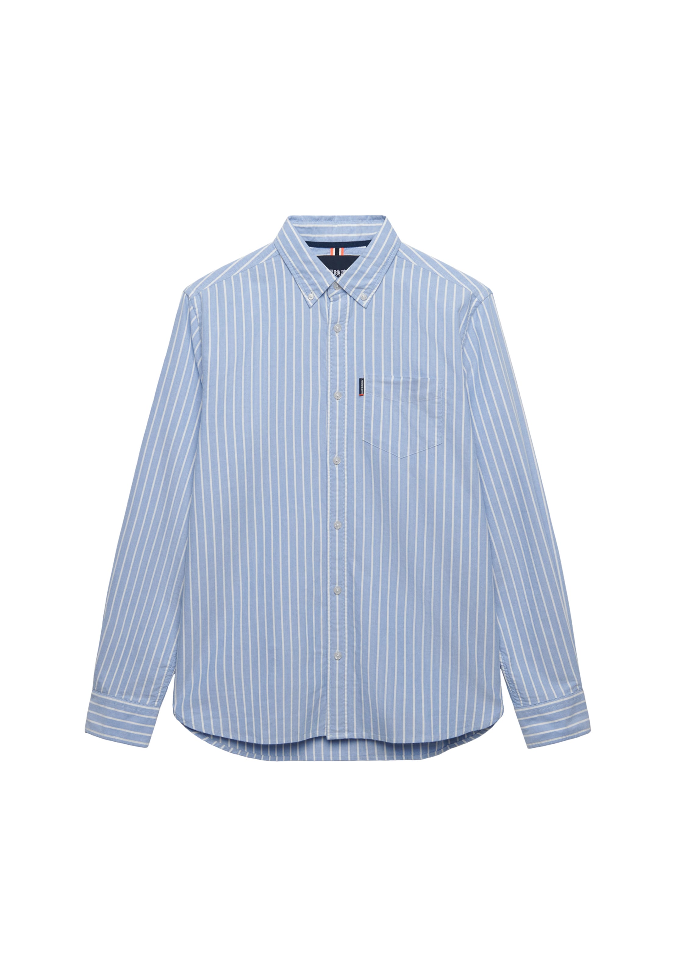 

Superdry & Co Рубашка на пуговицах 'Essential' комфортного кроя в небесно-голубом цвете