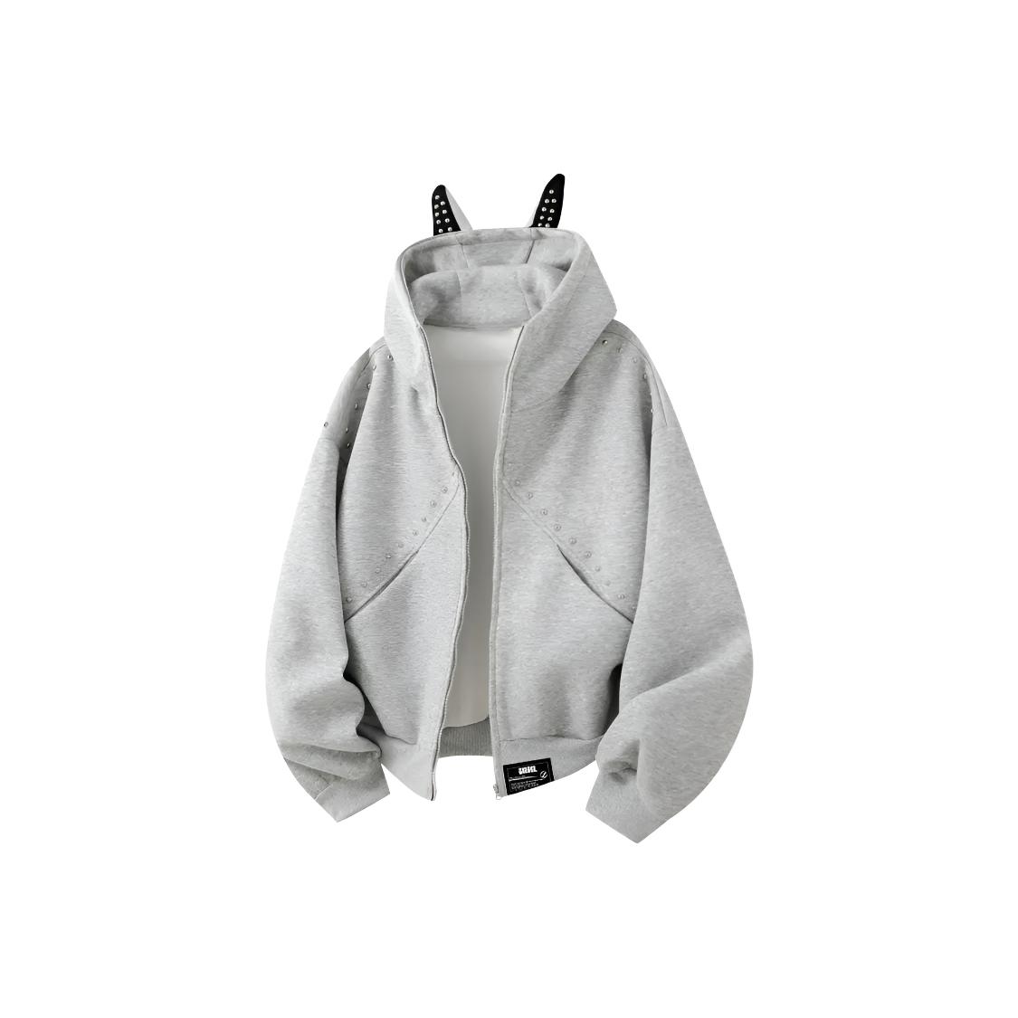 

Толстовка Unisex Hooded Moderate Cardigan ZIAREL, серый