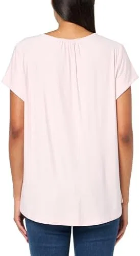 Футболка женская Soft Short Sleeve Knit Top, Tommy Hilfiger, балетно-розовый — фото 4