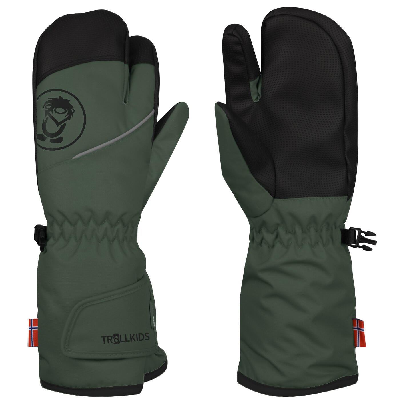 

Перчатки Trollkids Troll 3 Finger Glove, цвет Ivy/Black