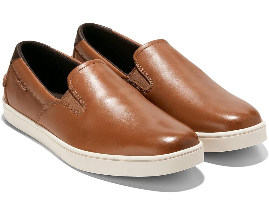 

Кроссовки Cole Haan Nantucket Deck Slipon, цвет British Tan/Ivory, Коричневый, Кроссовки Cole Haan Nantucket Deck Slipon, цвет British Tan/Ivory