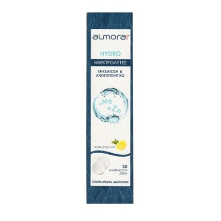 

Almora Plus Hydro Electrolytes со вкусом лимона и лайма 20 таблеток Elpen