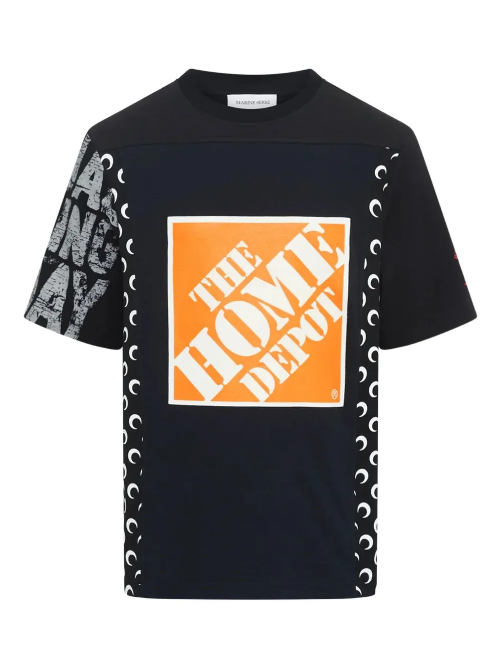 

Футболка Regenerated с графичным принтом Marine Serre, черный