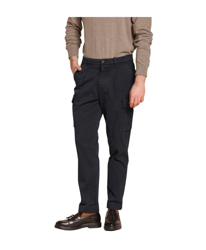 

Классические брюки-карго темно-синего цвета Mason'S, синий