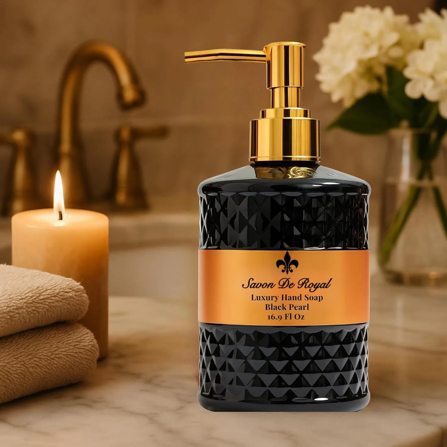 Жидкое мыло для рук «Black Pearl» с ароматом апельсина от Savon De Royal Savon De Royal — фото 2