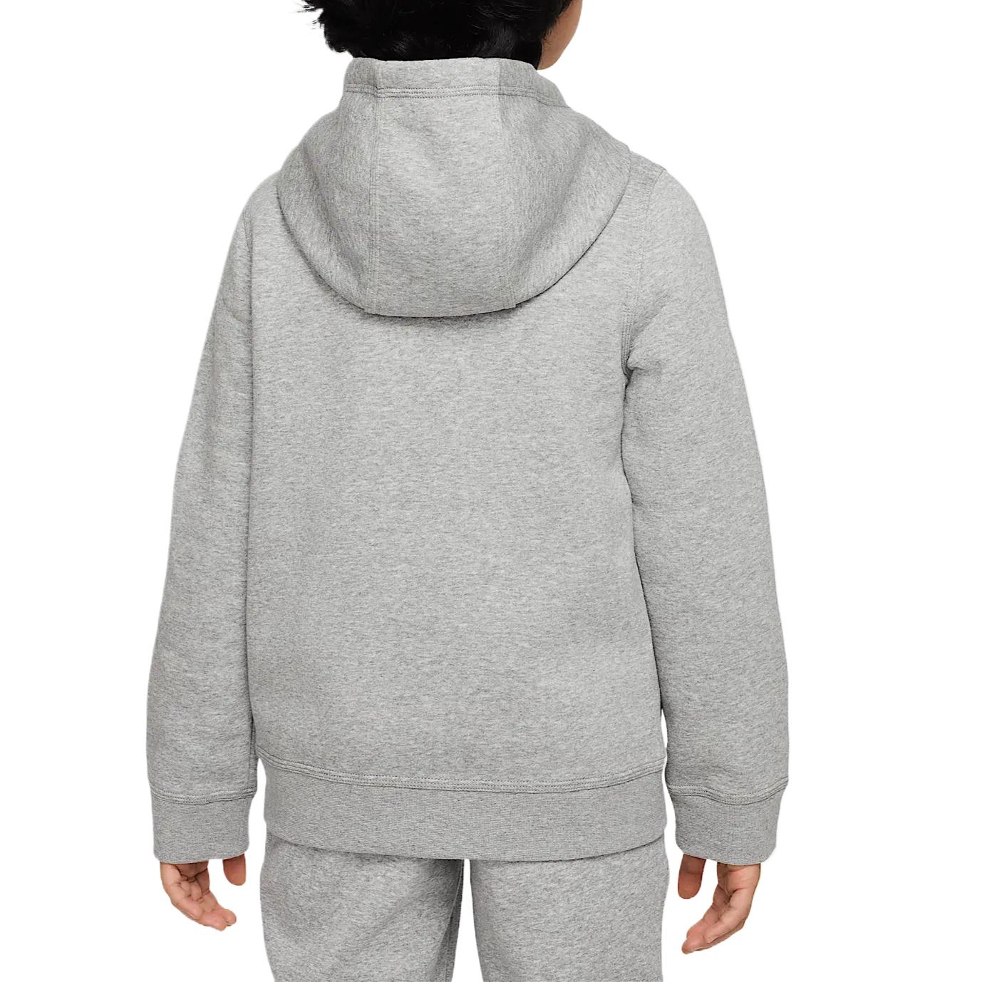 Nike Куртка Sportswear Club темно-серый микс цвет с белой основой серый Kids' — фото 4