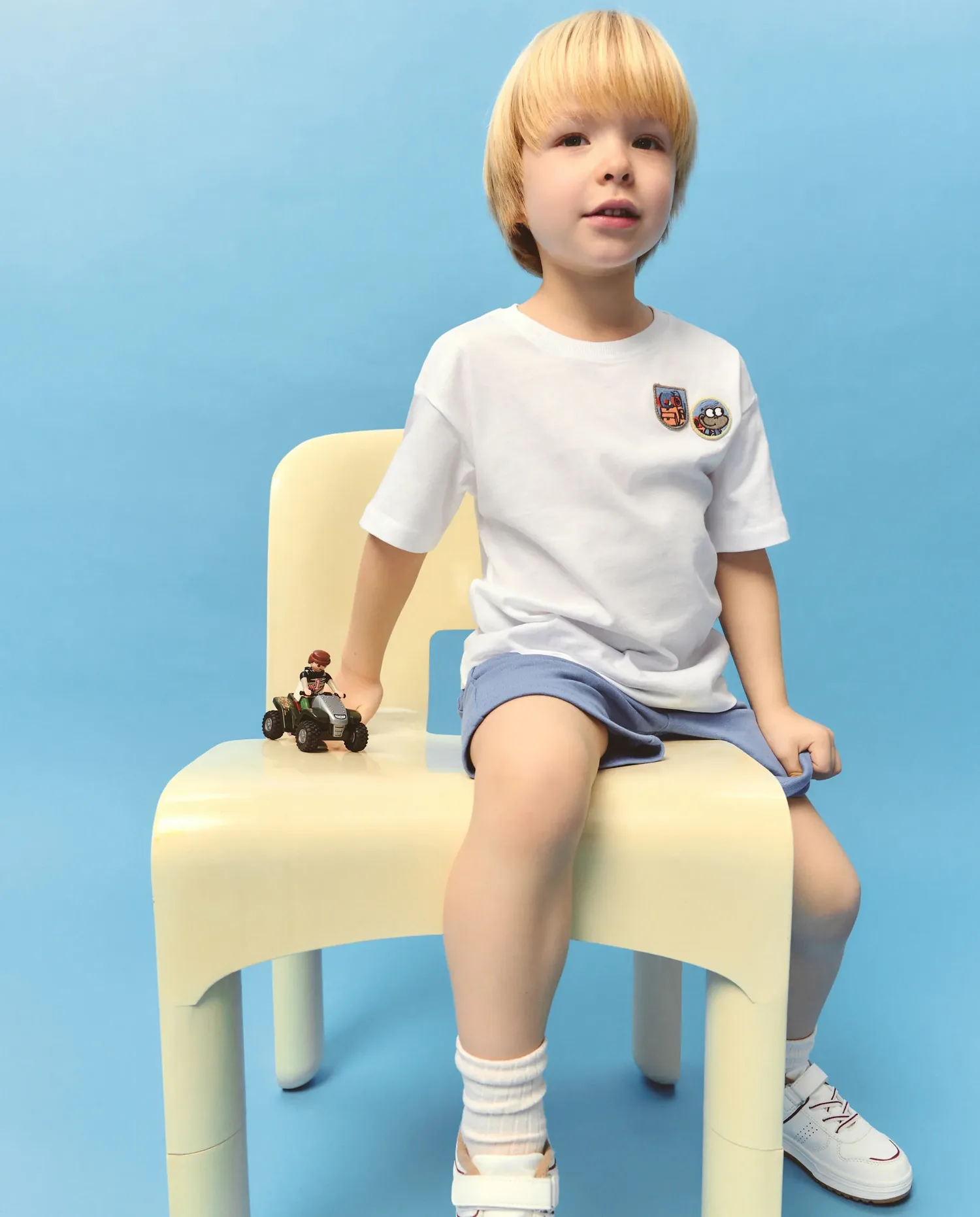 Рубашка с коротким рукавом для мальчика с принтом Kids El Corte Inglés, белый