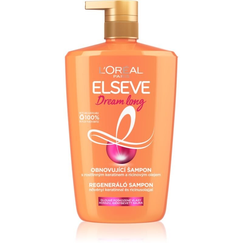 

L'Oréal Paris Elseve Dream Long, Шампунь для реструктуризации волос с дозатором, 1000 мл L’Oréal