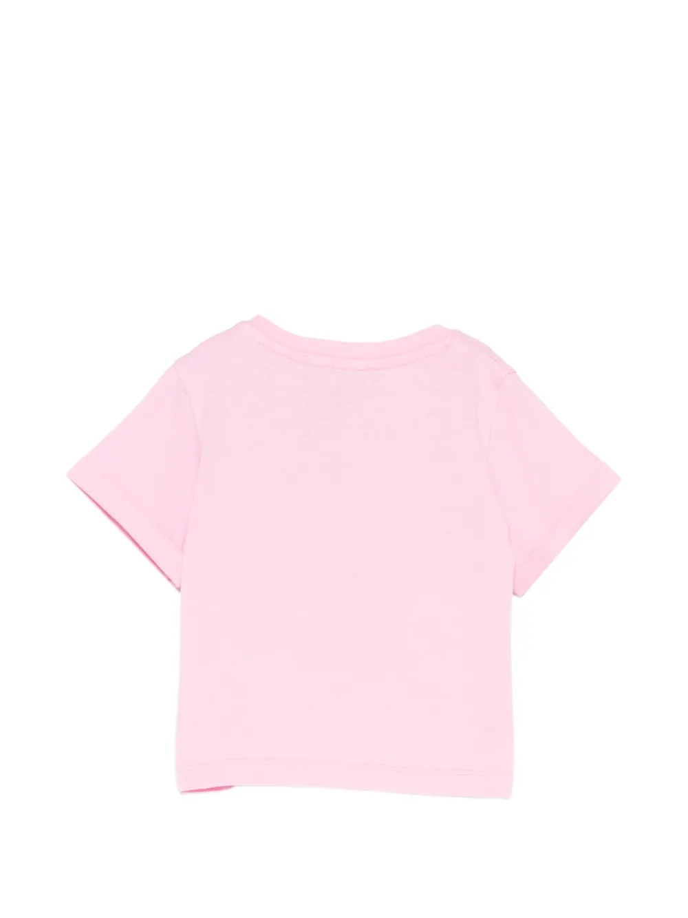 Футболка с мотивом мишки и вишневой деталью Moschino Kids, розовый — фото 2