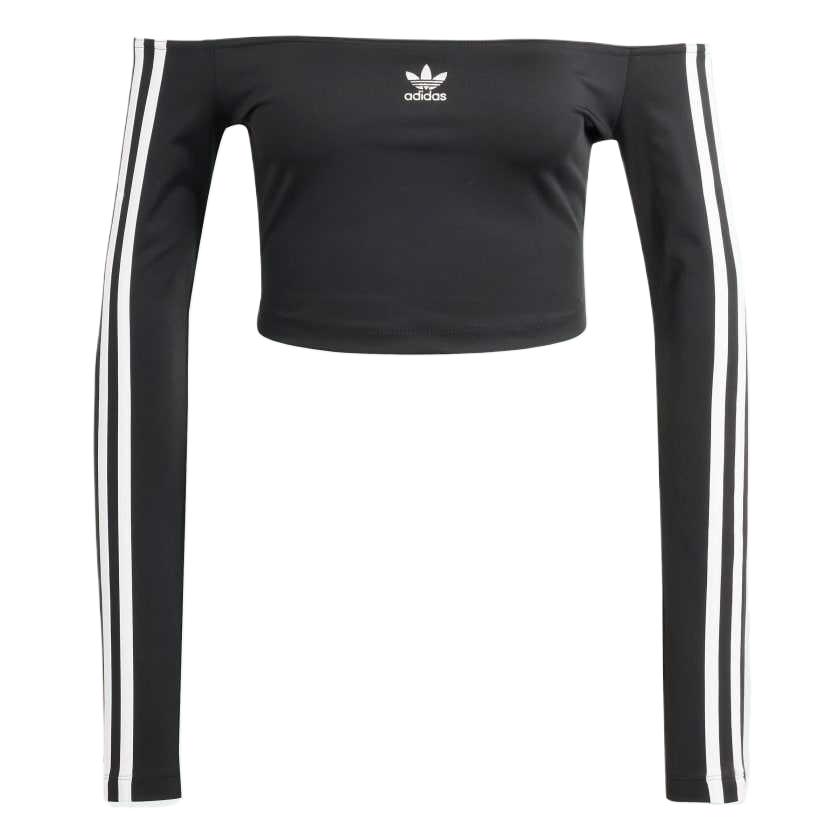 

Adidas Originals Adidas Женский Adicolor Топ с Открытыми Плечами и Длинными Рукавами Black