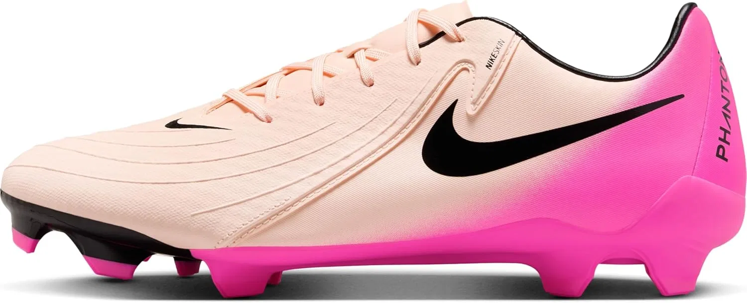 Мужские футбольные бутсы Nike Phantom Gx II Academy IC, Crimson Tint Black Pink Blast