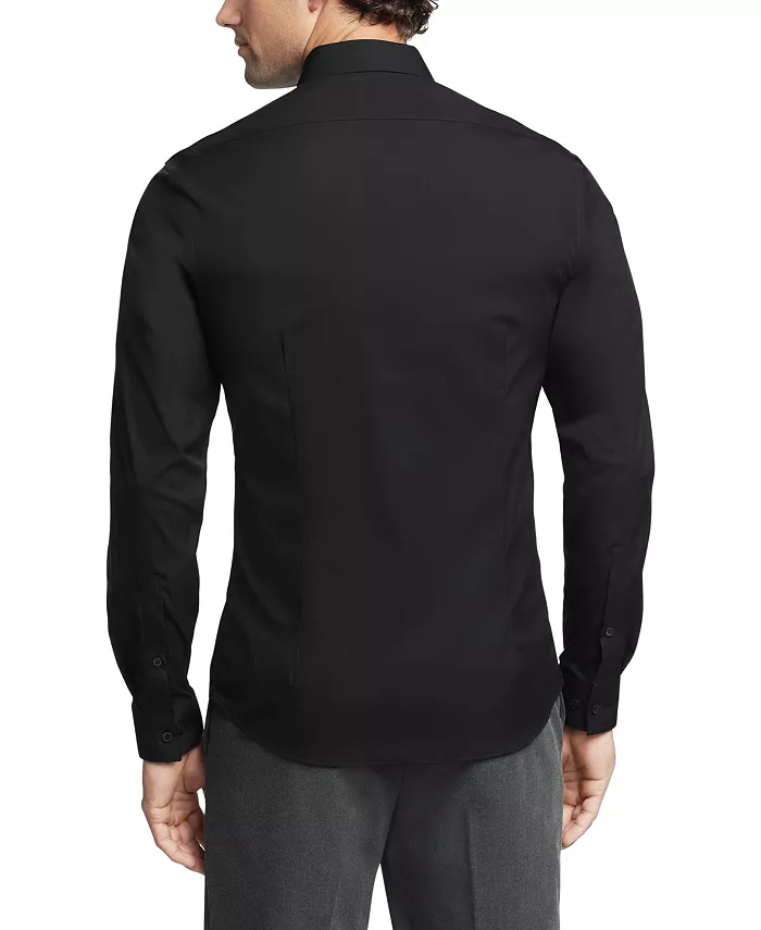 Мужская рубашка CK X Extra-Slim Stretch Calvin Klein, черный — фото 2