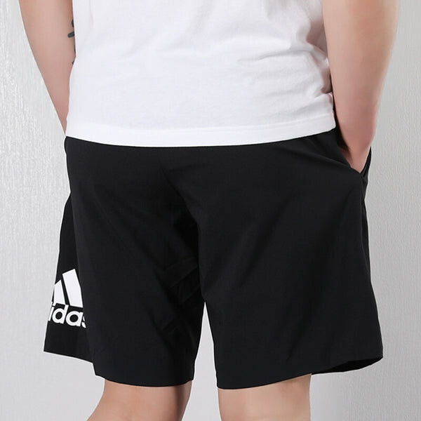 Шорты adidas M Mh Light Sho Logo Printing Training Sports Woven Shorts Black, черный — фото 3