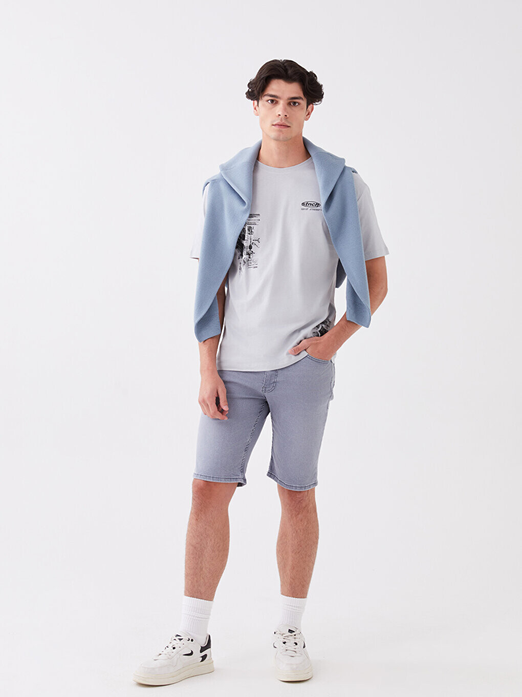 

Мужские джинсовые шорты Skinny Fit LCW Casual